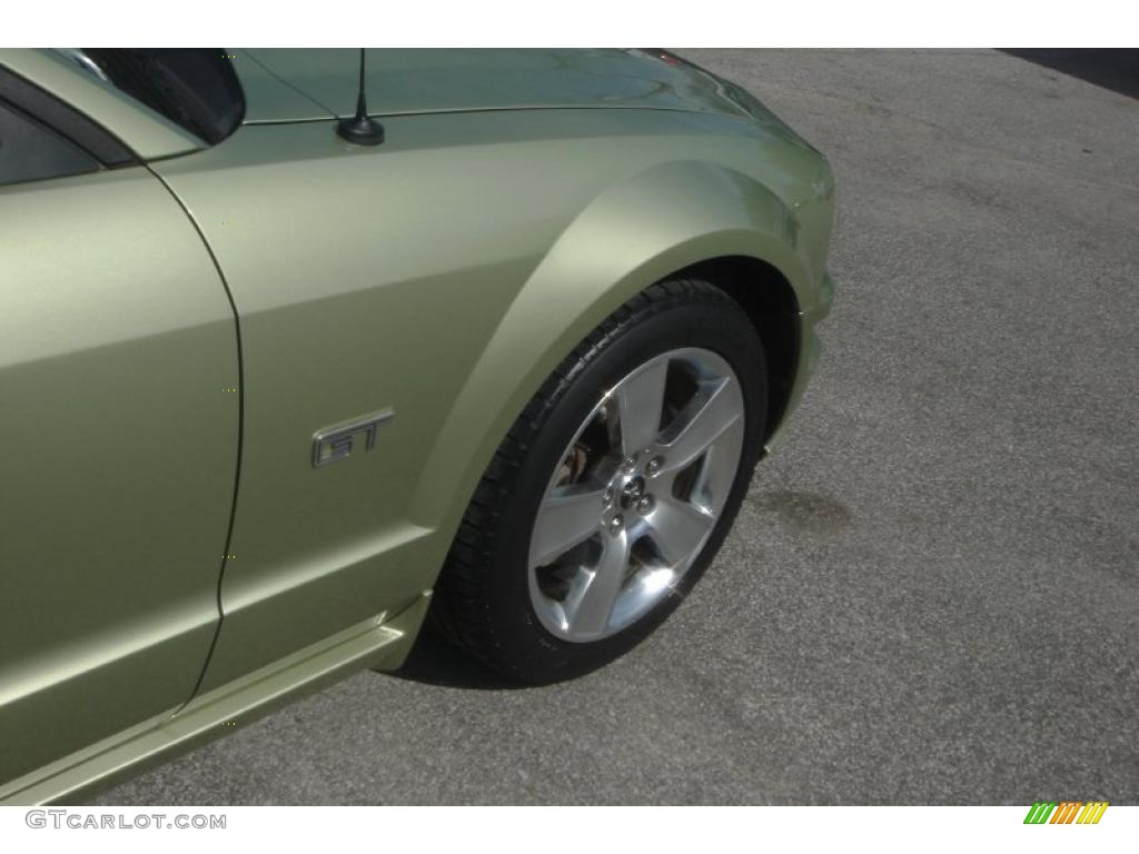2006 Mustang GT Premium Coupe - Legend Lime Metallic / Light Parchment photo #27