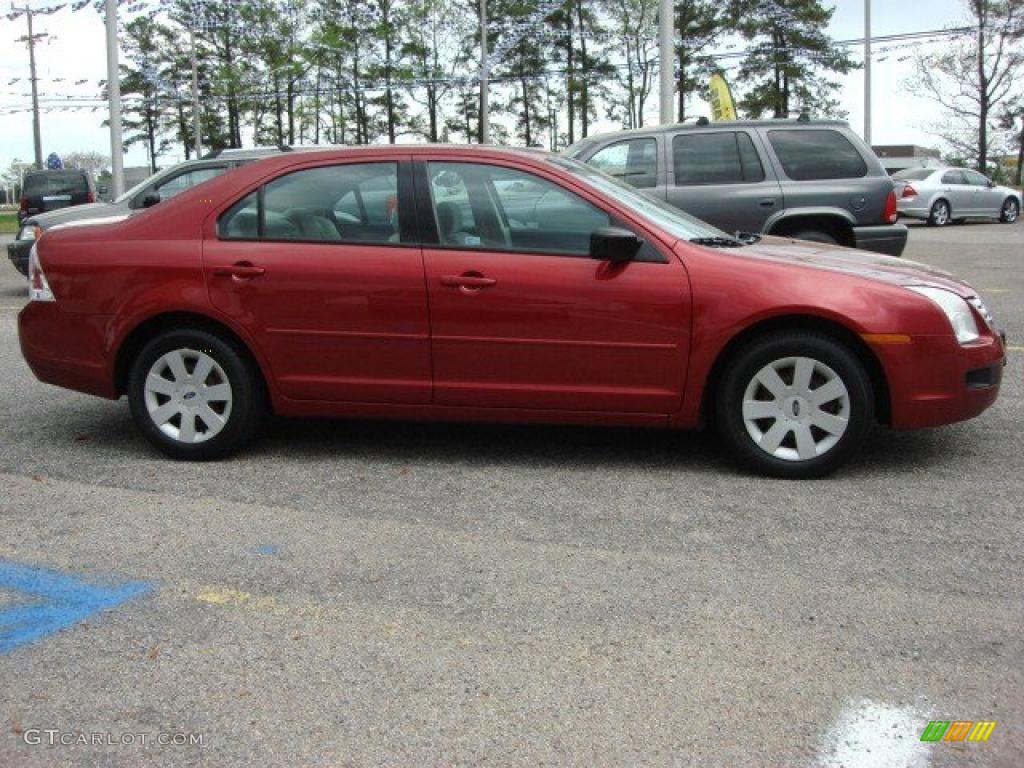 2006 Fusion S - Redfire Metallic / Medium Light Stone photo #5