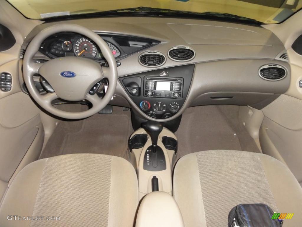 2003 Ford Focus SE Sedan Medium Parchment Dashboard Photo #48016970