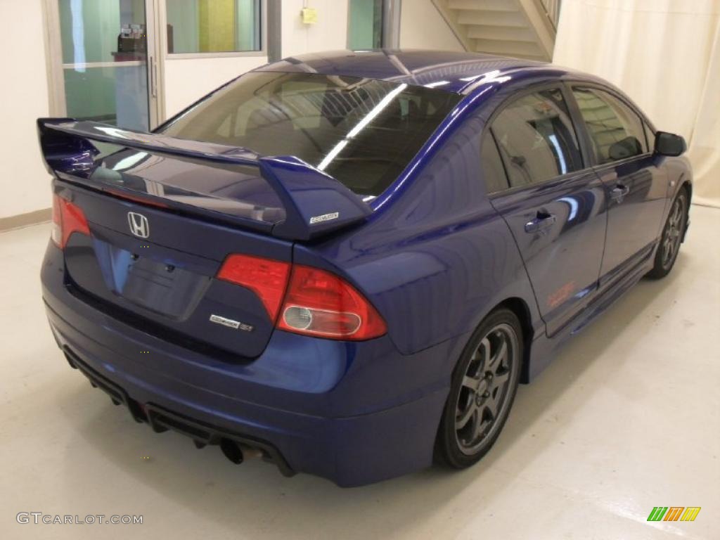 2008 Civic Mugen Si Sedan - Fiji Blue Pearl / Black photo #4