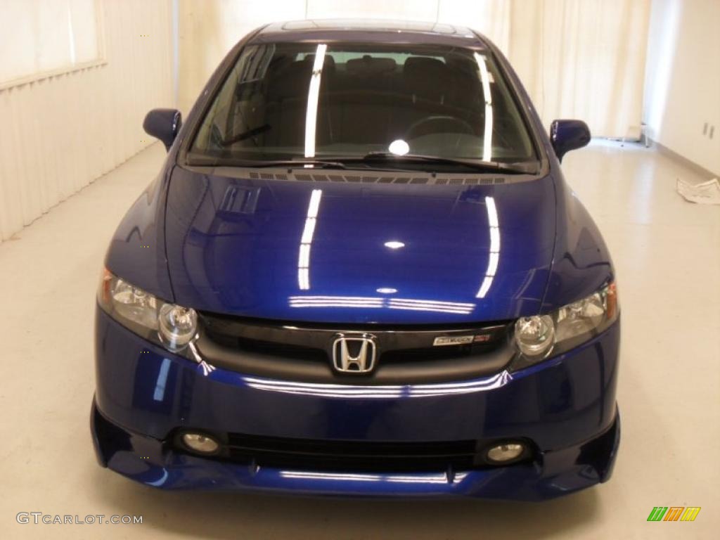 2008 Civic Mugen Si Sedan - Fiji Blue Pearl / Black photo #6