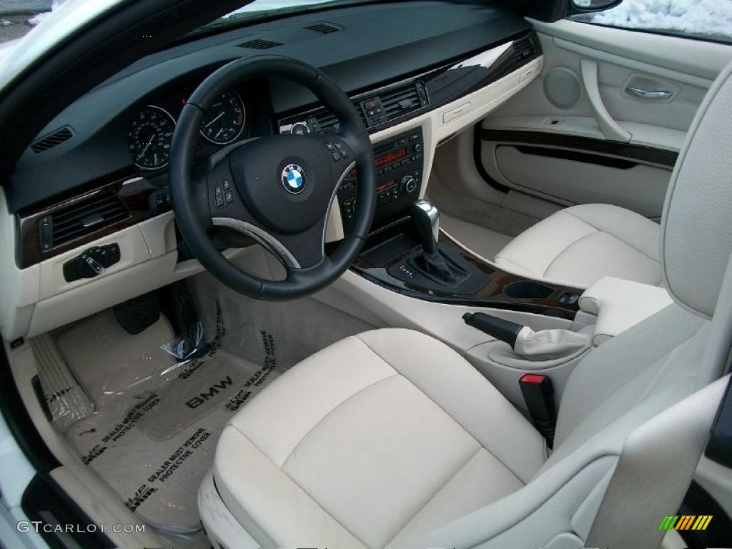 Cream Beige Interior 2011 BMW 3 Series 328i Convertible Photo #48017387