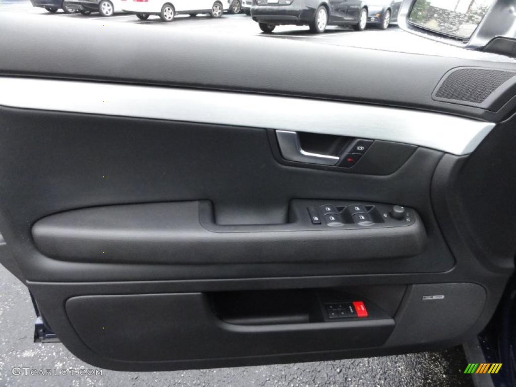 2006 Audi S4 4.2 quattro Avant Black Door Panel Photo #48017690