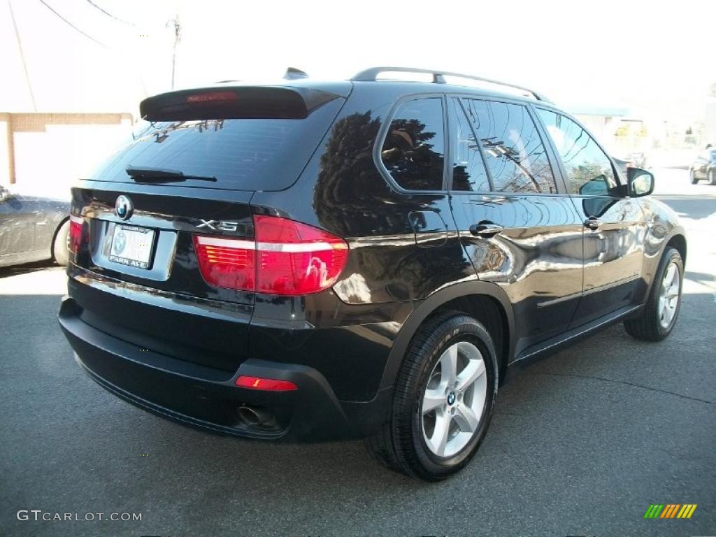 2008 X5 3.0si - Jet Black / Sand Beige photo #5