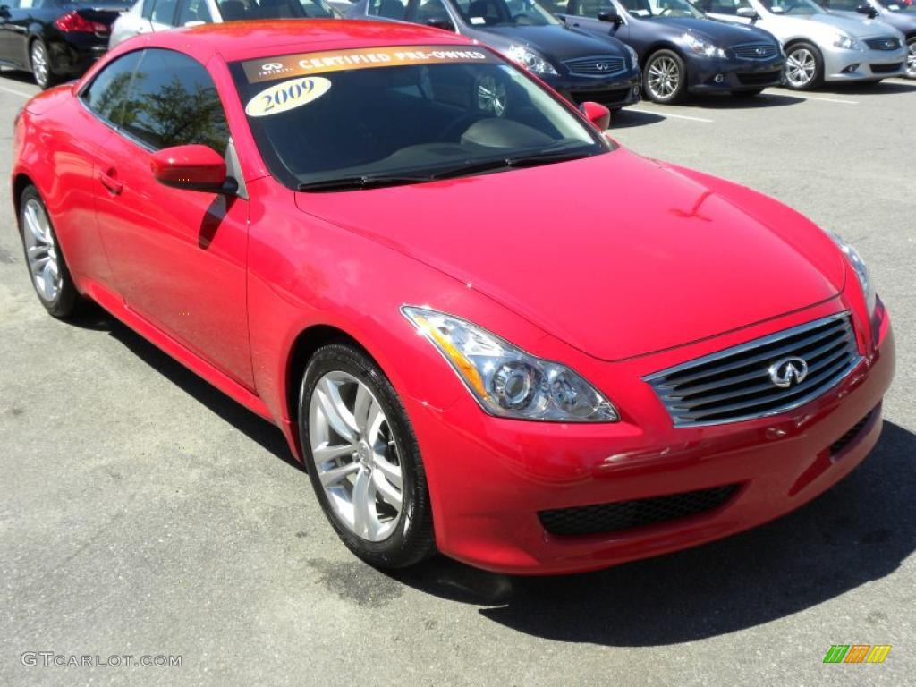 Vibrant Red 2009 Infiniti G 37 Convertible Exterior Photo #48018014
