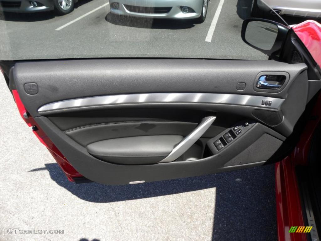 2009 Infiniti G 37 Convertible Graphite Door Panel Photo #48018056