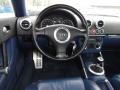 2002 Audi TT Denim Blue Interior Steering Wheel Photo