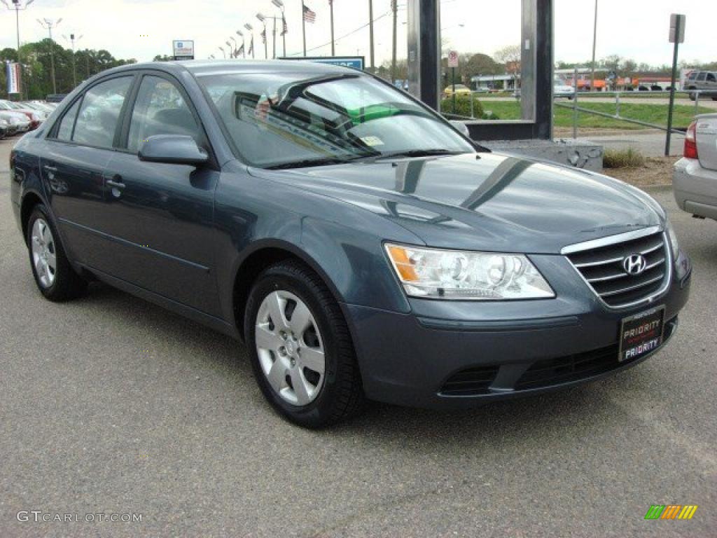2010 Sonata GLS - Slate Blue / Gray photo #7