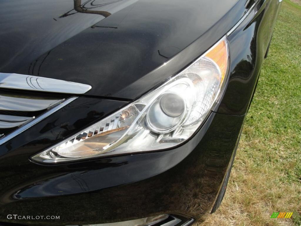 2011 Sonata Limited - Midnight Black / Camel photo #9