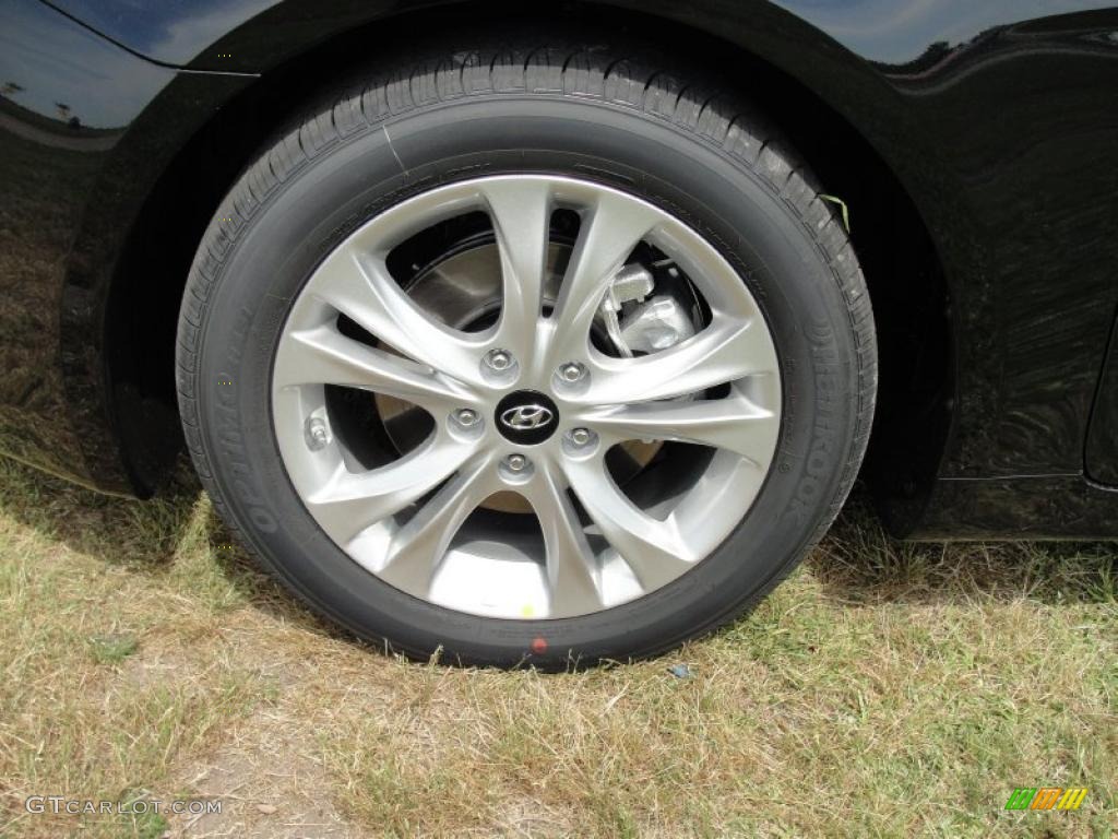 2011 Sonata Limited - Midnight Black / Camel photo #11