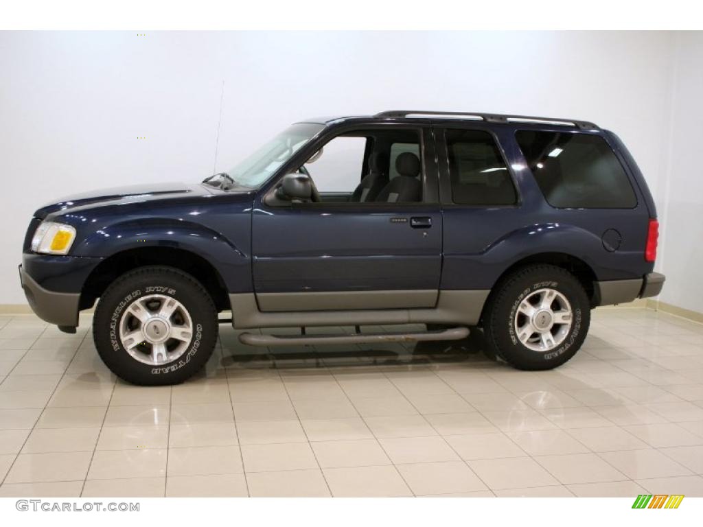 2003 Explorer Sport XLT 4x4 - True Blue Metallic / Midnight Gray photo #4
