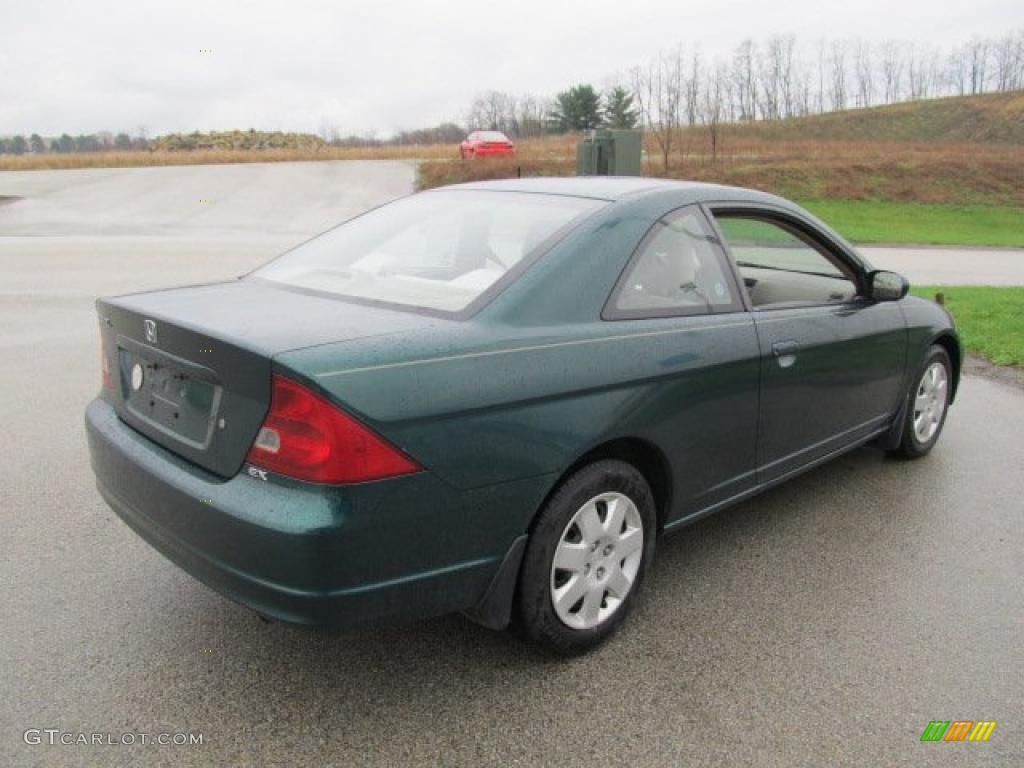 Clover Green 2001 Honda Civic EX Coupe Exterior Photo #48021435