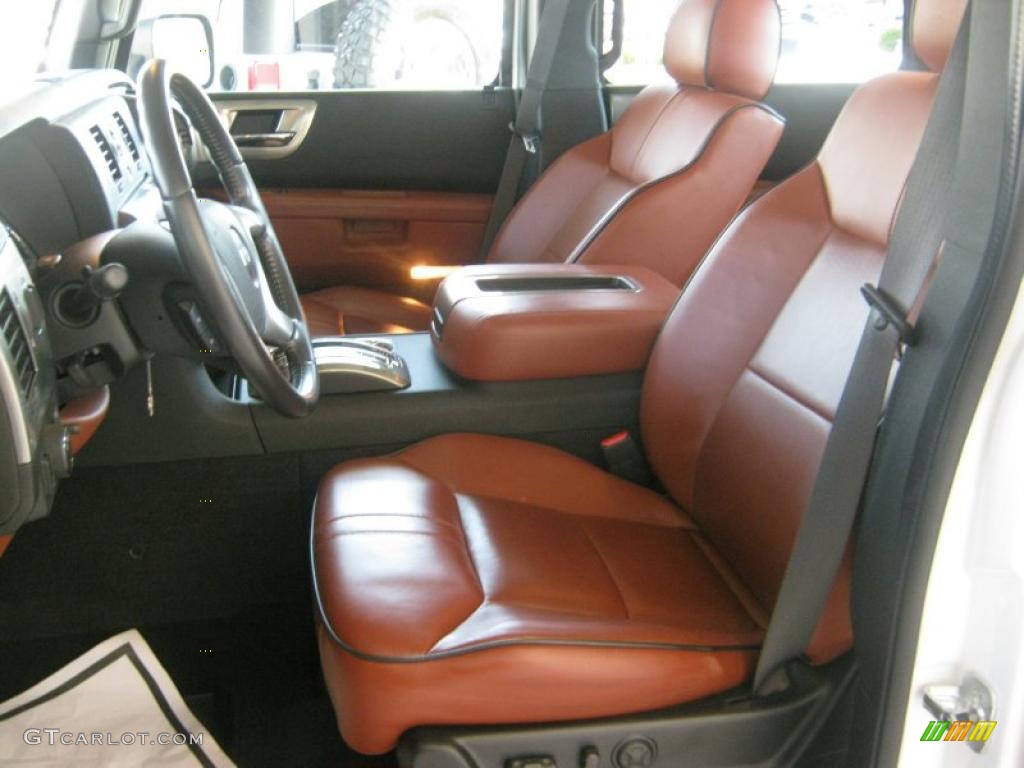Sedona/Ebony Black Interior 2008 Hummer H2 SUT Photo #48023103