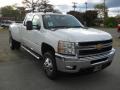 2011 Summit White Chevrolet Silverado 3500HD LTZ Crew Cab 4x4 Dually  photo #5