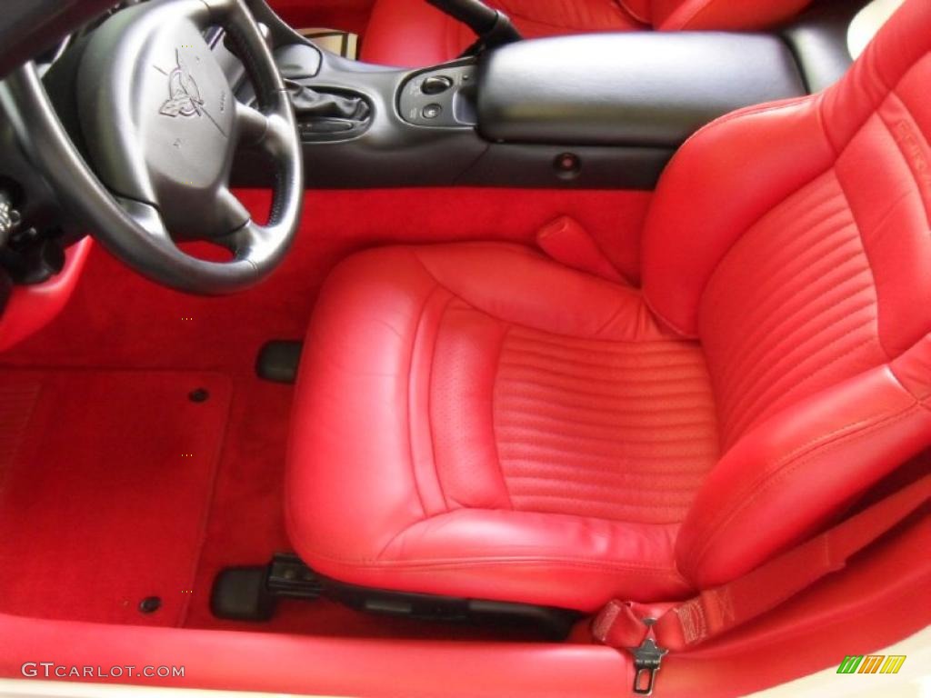 2002 Corvette Convertible - Speedway White / Torch Red photo #8