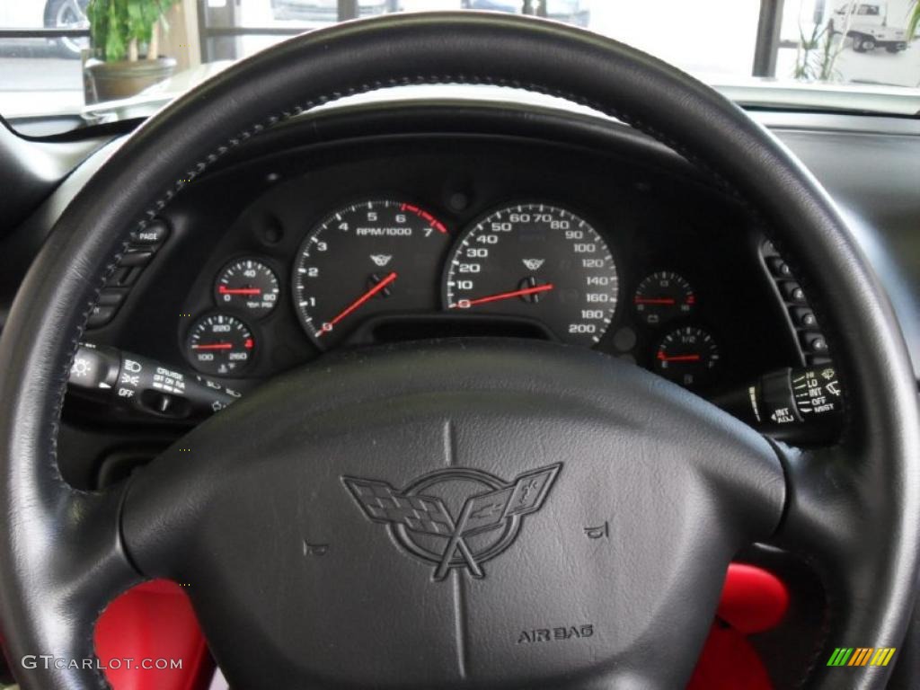 2002 Corvette Convertible - Speedway White / Torch Red photo #14