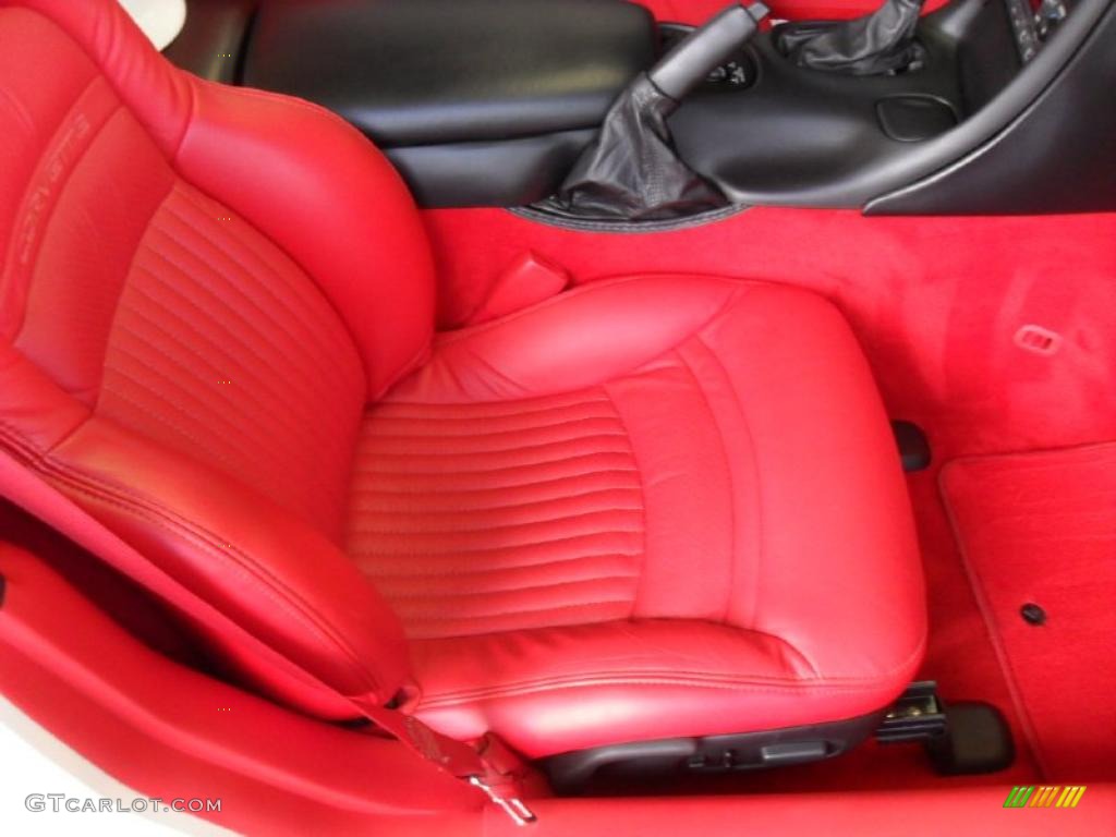 2002 Corvette Convertible - Speedway White / Torch Red photo #18
