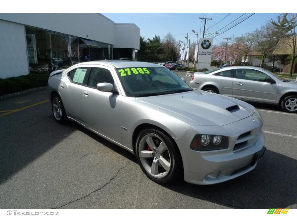 2008 Charger SRT-8 - Bright Silver Metallic / Dark Slate Gray photo #7