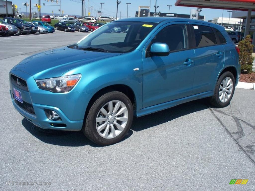 Laguna Blue Metallic 2011 Mitsubishi Outlander Sport SE Exterior Photo #48027800