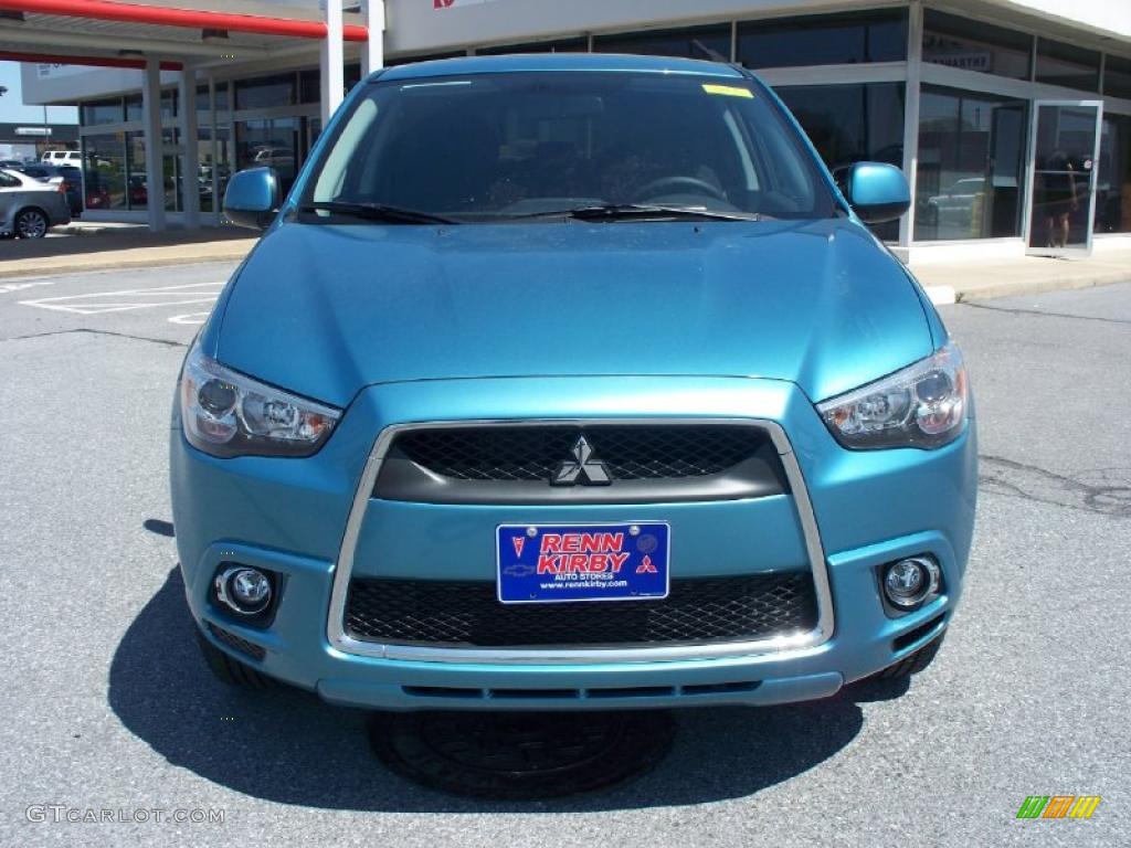 2011 Outlander Sport SE - Laguna Blue Metallic / Black photo #8