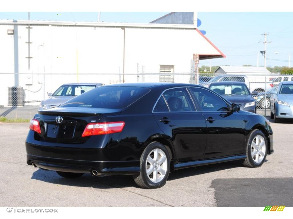 2007 Camry SE V6 - Black / Dark Charcoal photo #5