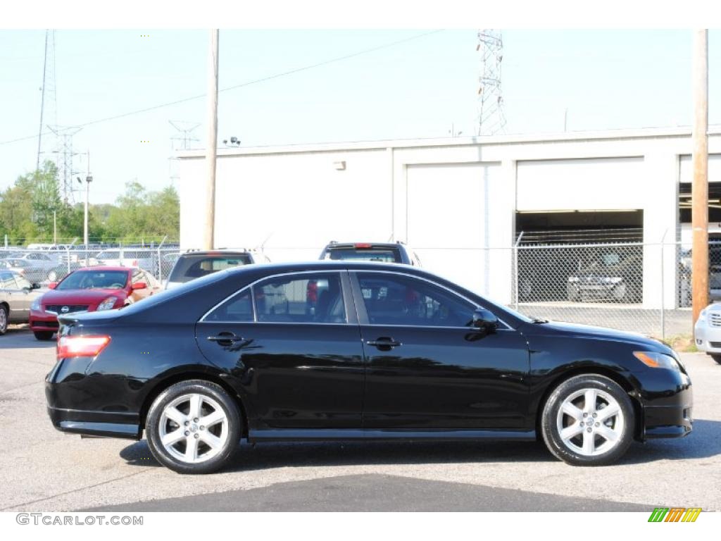 2007 Camry SE V6 - Black / Dark Charcoal photo #6