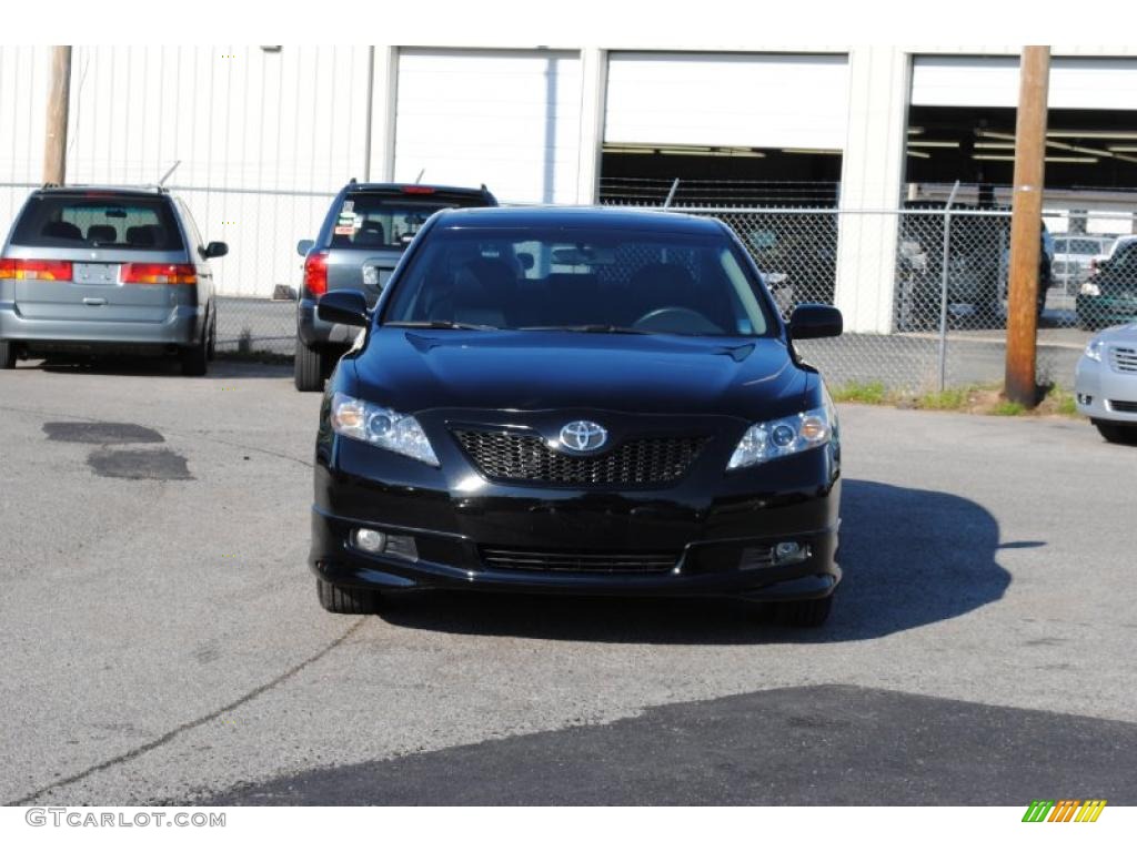 2007 Camry SE V6 - Black / Dark Charcoal photo #8