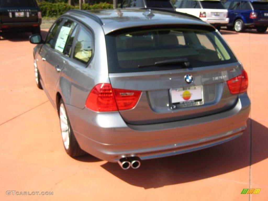 2011 3 Series 328i Sports Wagon - Space Gray Metallic / Beige photo #3