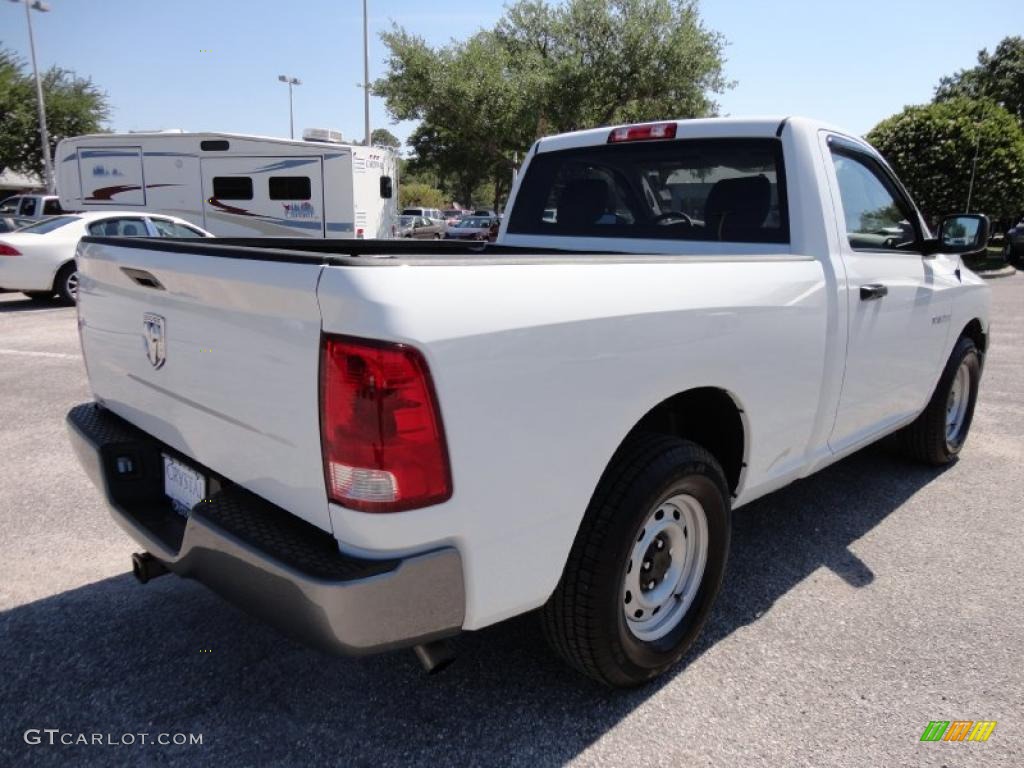 2010 Ram 1500 ST Regular Cab - Stone White / Dark Slate/Medium Graystone photo #10