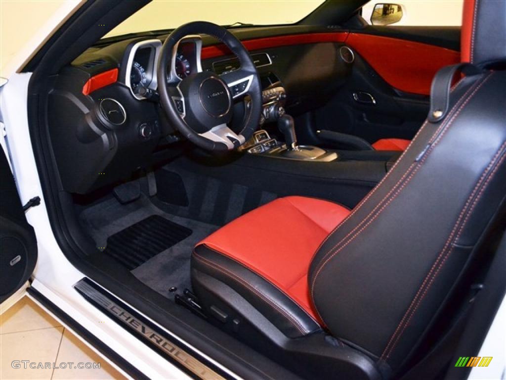 Inferno Orange/Black Interior 2011 Chevrolet Camaro SS/RS Coupe Photo #48029261