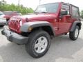 2011 Deep Cherry Red Crystal Pearl Jeep Wrangler Sport S 4x4  photo #3
