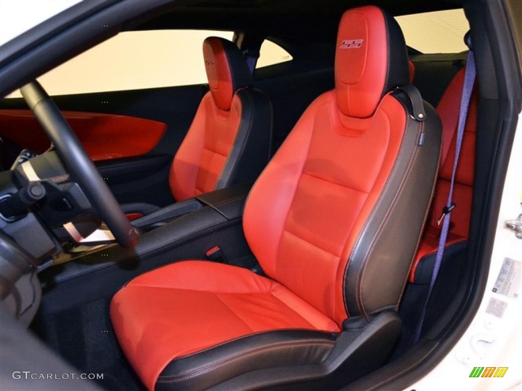 Inferno Orange/Black Interior 2011 Chevrolet Camaro SS/RS Coupe Photo #48029309
