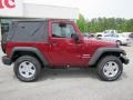 2011 Deep Cherry Red Crystal Pearl Jeep Wrangler Sport S 4x4  photo #8