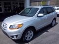 Moonstone Silver 2011 Hyundai Santa Fe SE Exterior