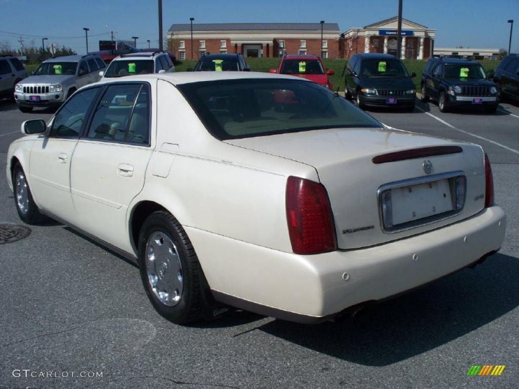 2002 DeVille DHS - White Diamond Pearl / Oatmeal photo #3