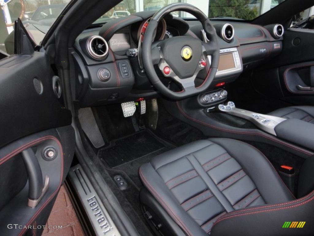 Nero Interior 2010 Ferrari California Standard California Model Photo #48030341