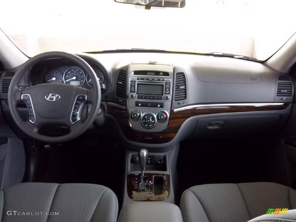 2011 Hyundai Santa Fe GLS Gray Dashboard Photo #48030809