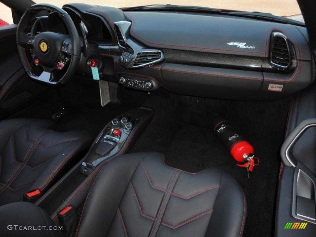 2010 Ferrari 458 Italia Black Dashboard Photo #48030974