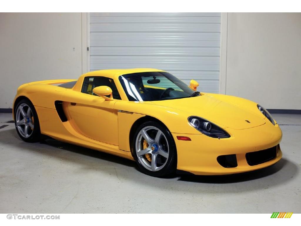 Fayence Yellow 2005 Porsche Carrera GT Standard Carrera GT Model Exterior Photo #48031700