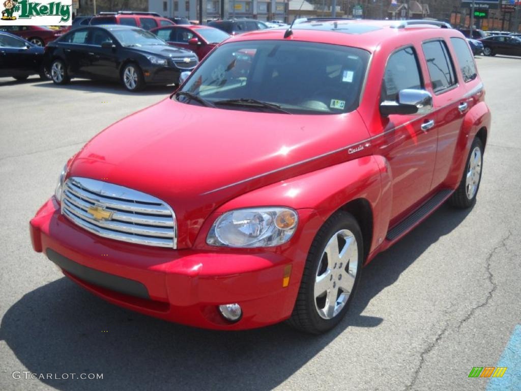 2008 HHR LT - Cardinal Red Metallic / Ebony Black photo #7
