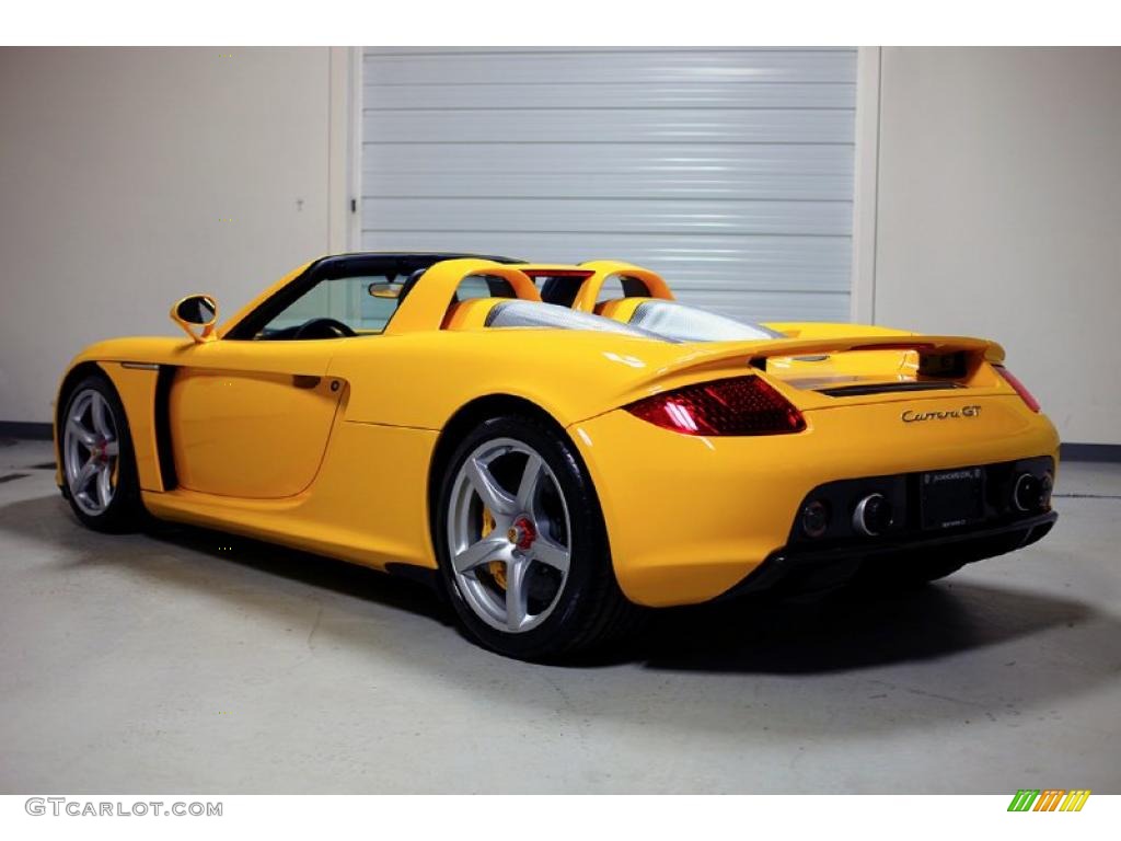 Fayence Yellow 2005 Porsche Carrera GT Standard Carrera GT Model Exterior Photo #48031715