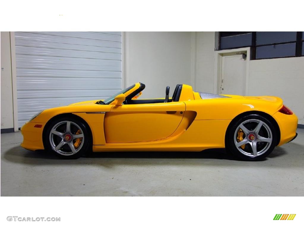 Fayence Yellow 2005 Porsche Carrera GT Standard Carrera GT Model Exterior Photo #48031724