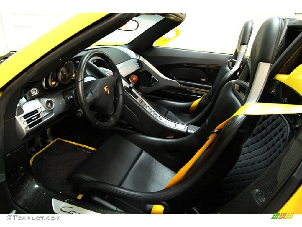 Dark Grey Natural Leather Interior 2005 Porsche Carrera GT Standard Carrera GT Model Photo #48031775