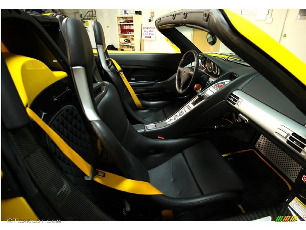 Dark Grey Natural Leather Interior 2005 Porsche Carrera GT Standard Carrera GT Model Photo #48031790