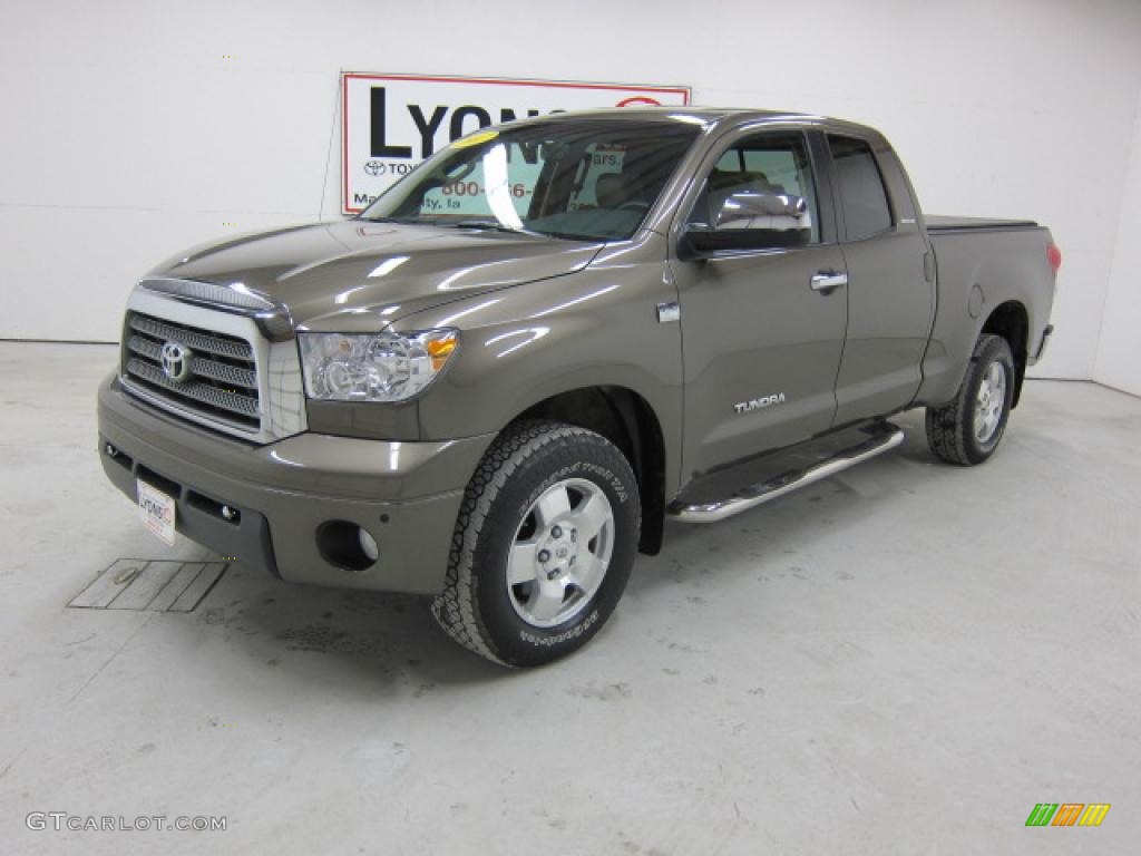 2007 Tundra Limited Double Cab 4x4 - Pyrite Mica / Beige photo #1