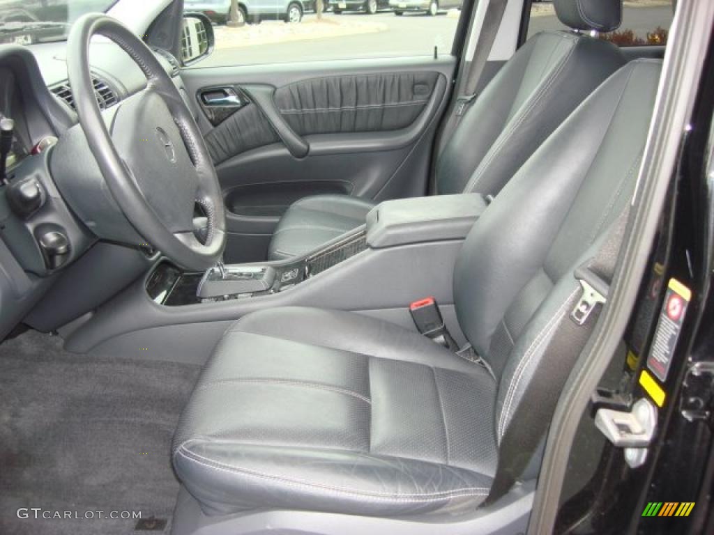 Charcoal Interior 2003 Mercedes-Benz ML 500 4Matic Photo #48033206
