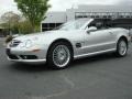 2003 Brilliant Silver Metallic Mercedes-Benz SL 55 AMG Roadster  photo #2