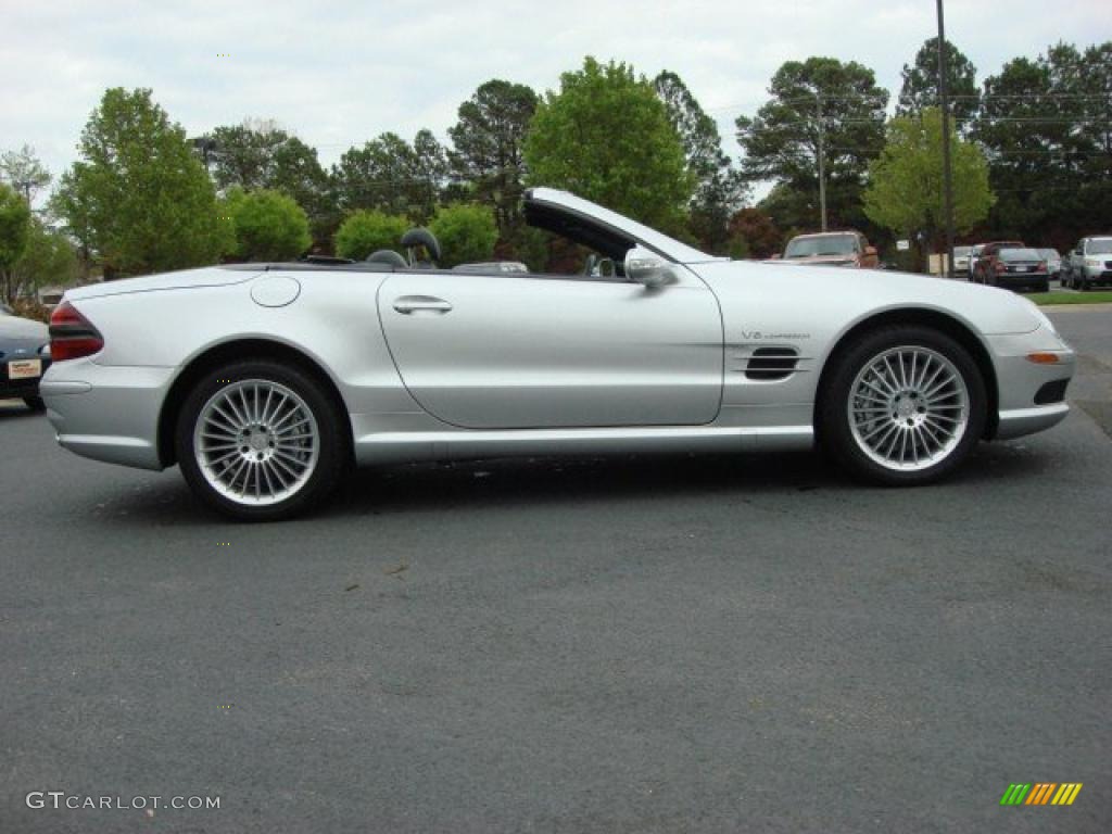 Brilliant Silver Metallic 2003 Mercedes-Benz SL 55 AMG Roadster Exterior Photo #48033515