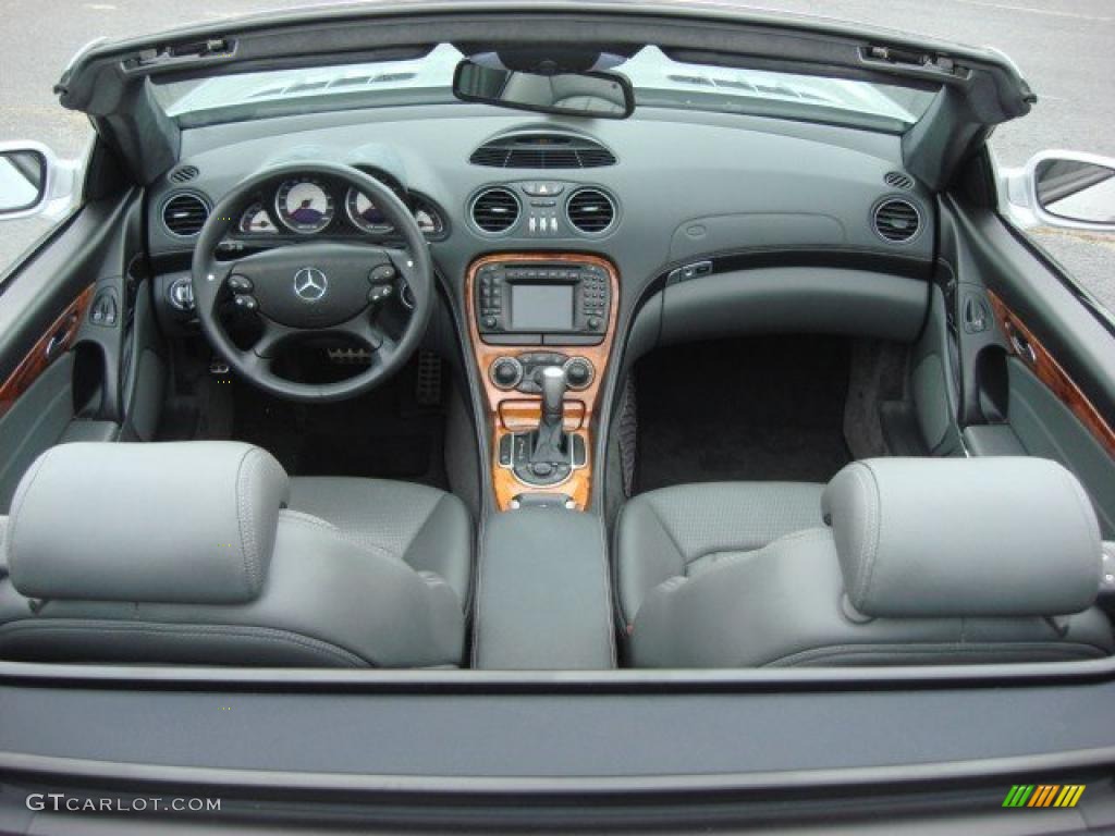 2003 Mercedes-Benz SL 55 AMG Roadster Charcoal Dashboard Photo #48033605