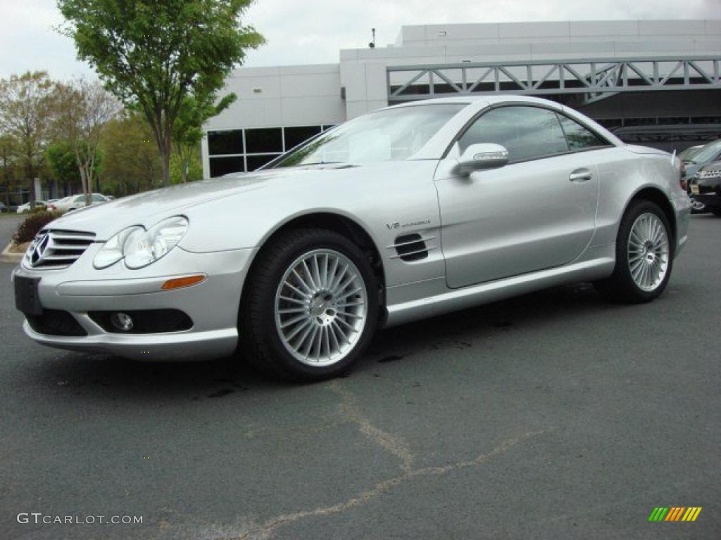 Brilliant Silver Metallic 2003 Mercedes-Benz SL 55 AMG Roadster Exterior Photo #48033902